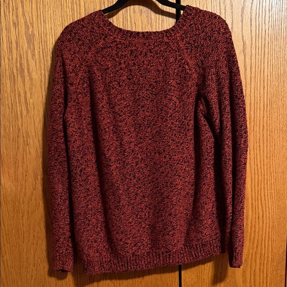 Women's Red Knitted Sweater - Picture 4 of 4
